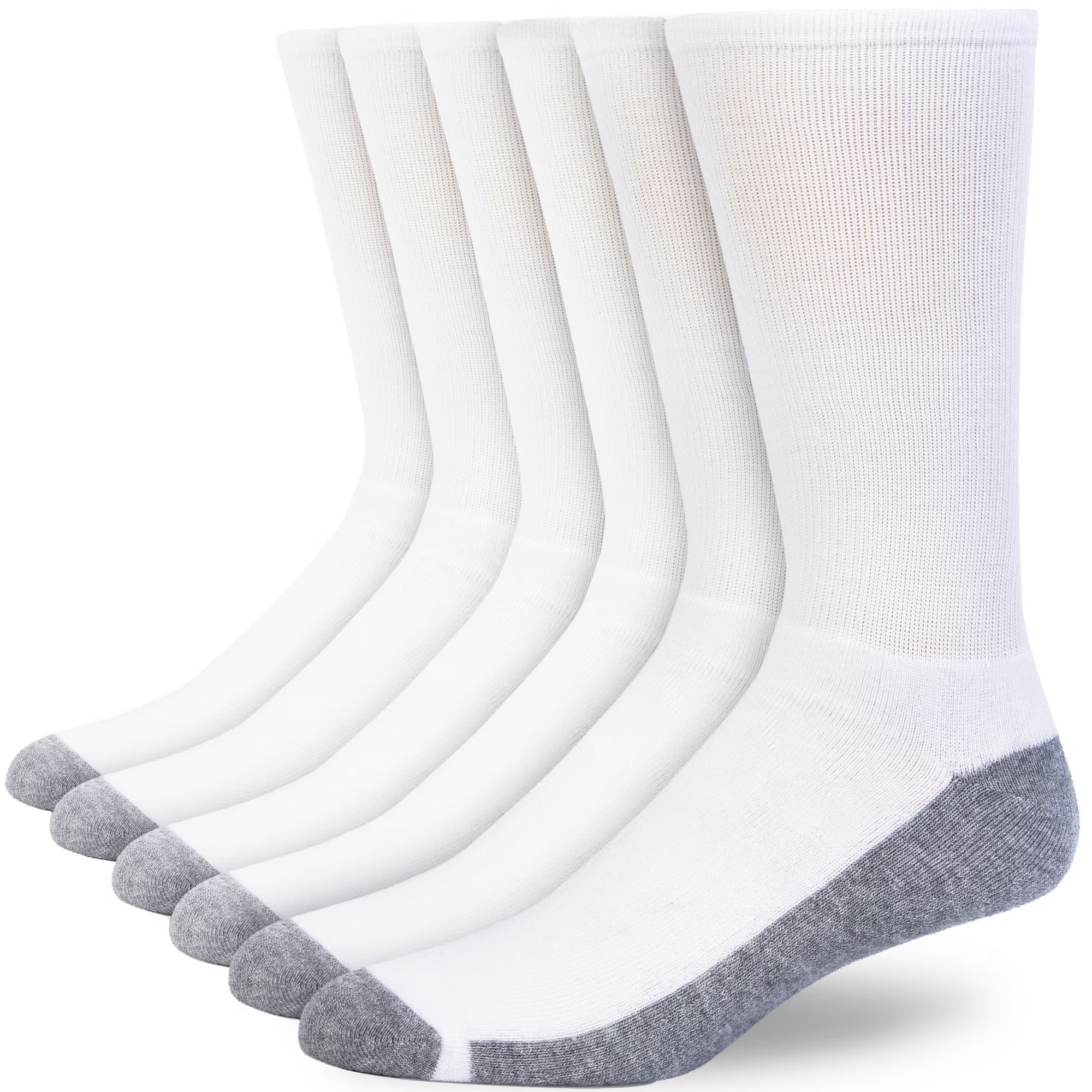 6-Pairs Men’s Sport Athletic Cotton Crew Socks