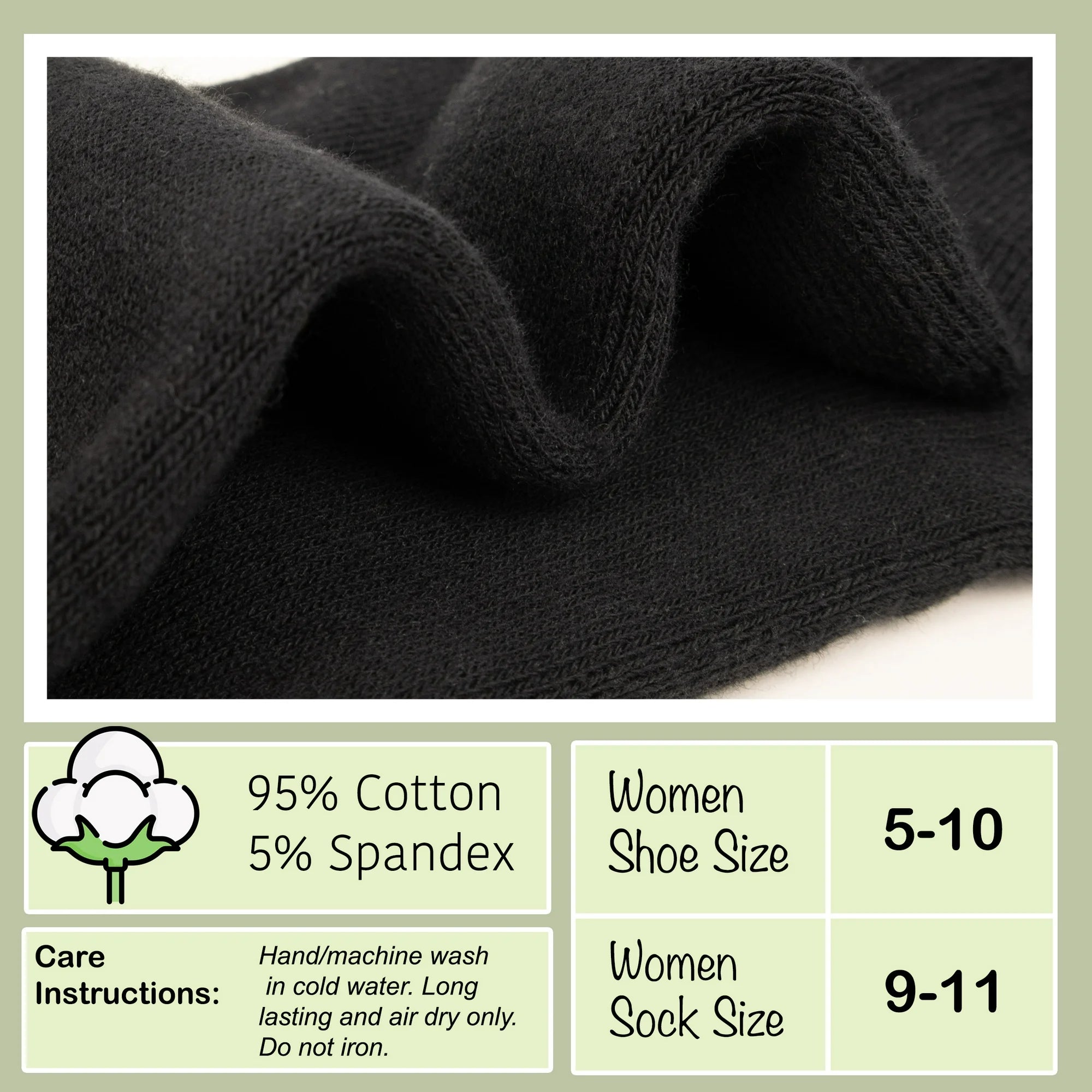 6-Pairs Women’s Cotton Mini Crew Socks