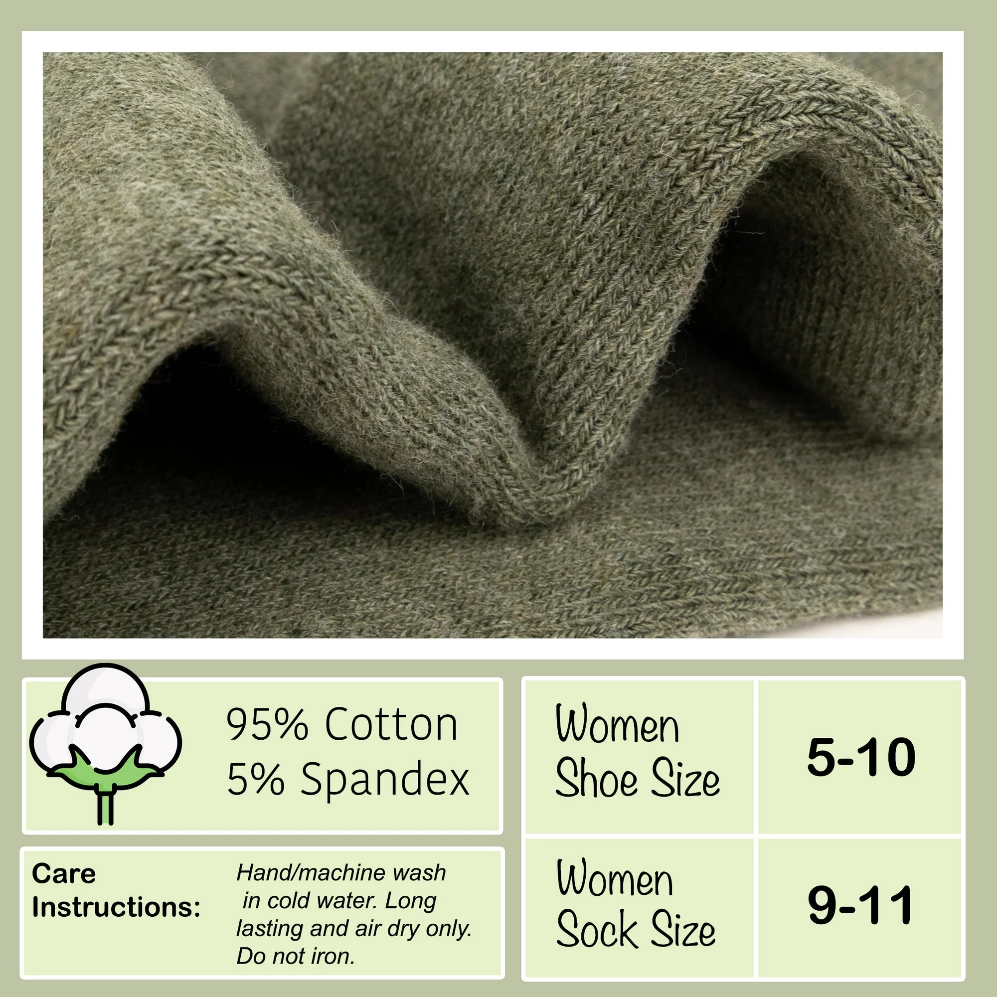6-Pairs Women’s Cotton Mini Crew Socks – Cute Aesthetic Design