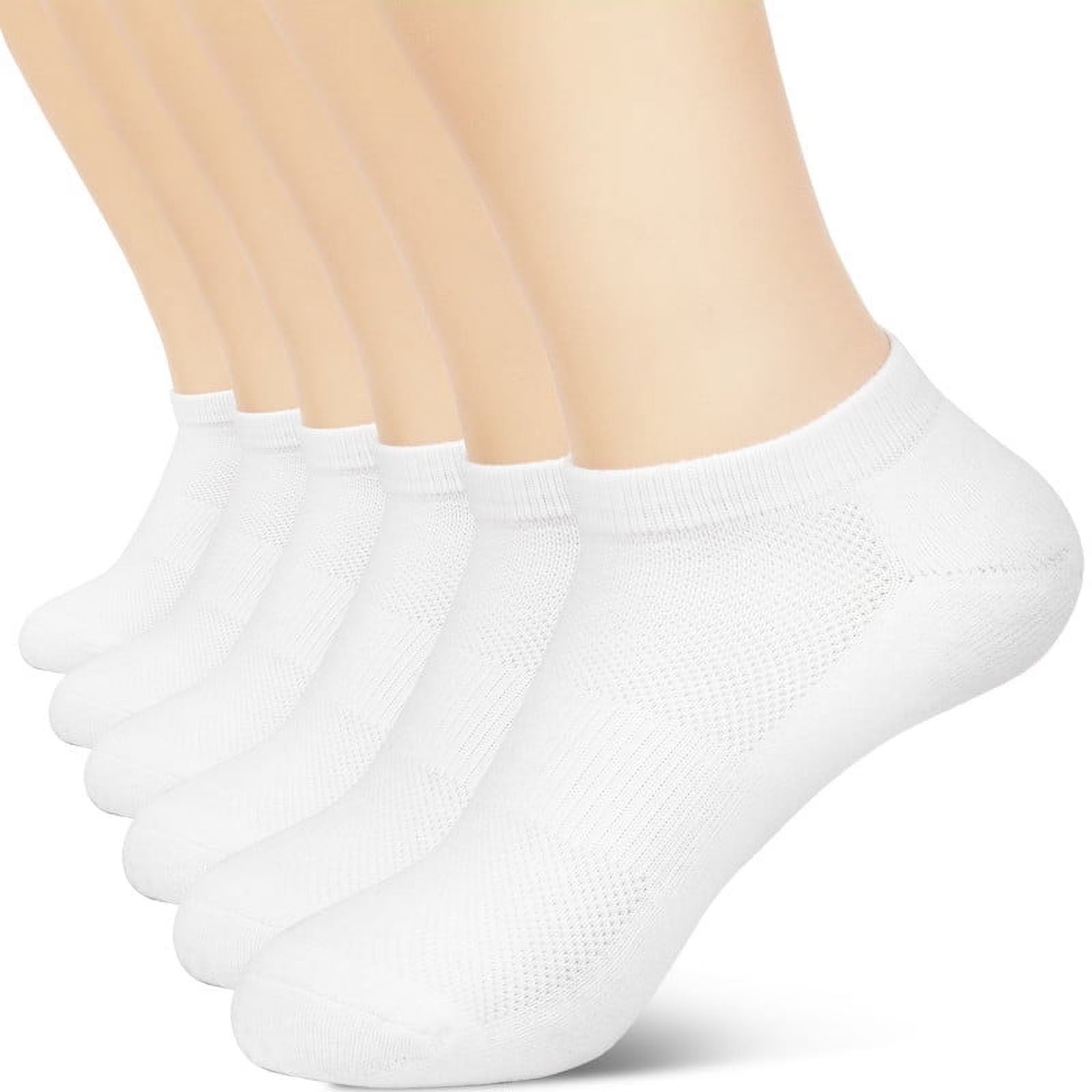 6-Pairs Breathable Cotton No-Show Athletic Socks