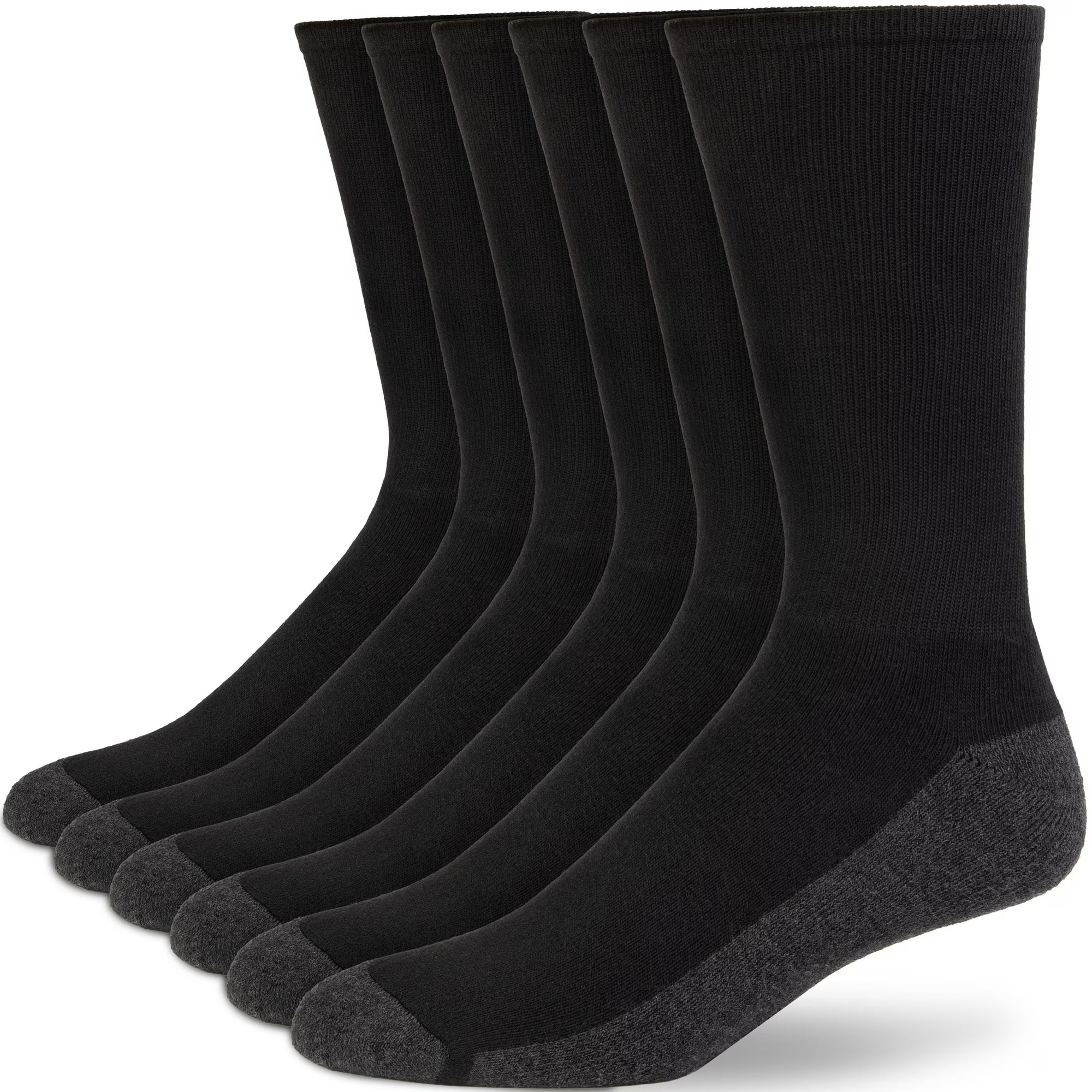 6-Pairs Men’s Sport Athletic Cotton Crew Socks